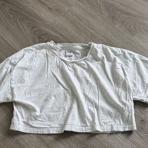 TNA Gray Crop Top